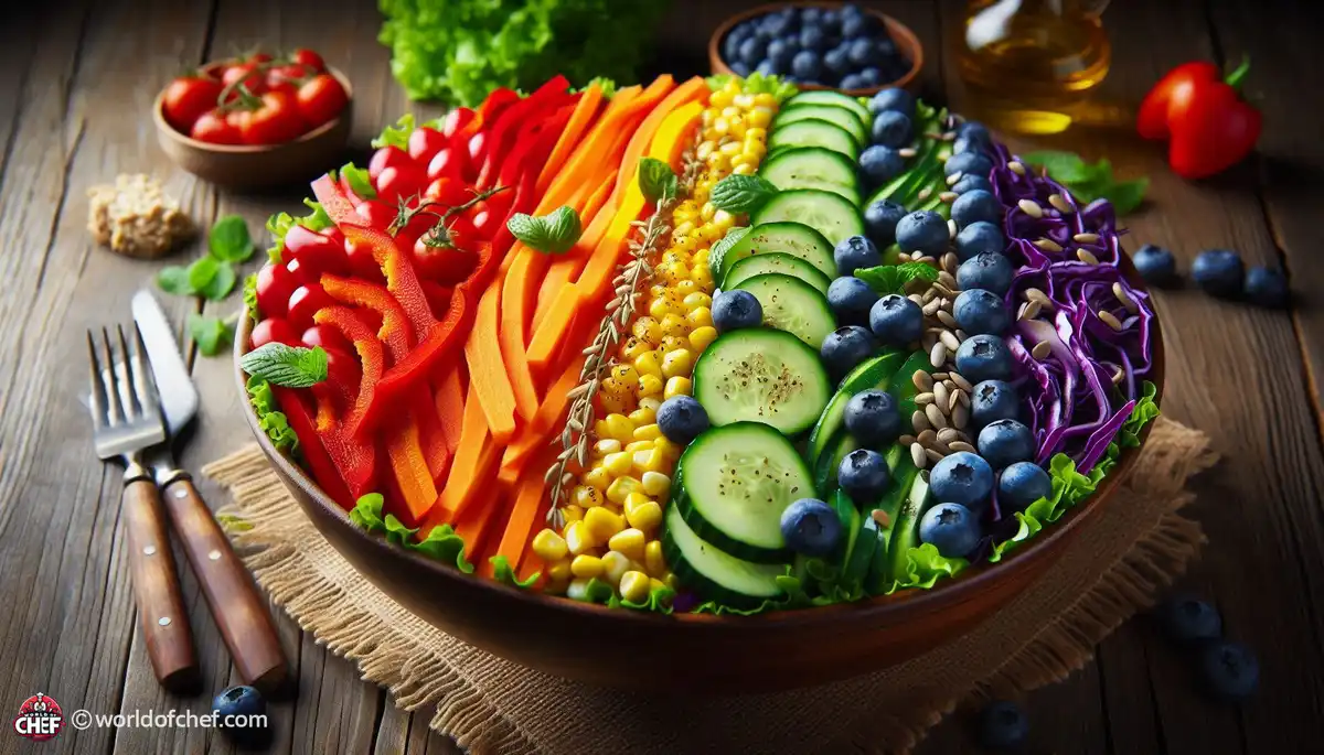 How to Create a Colorful Gluten-Free Rainbow Salad